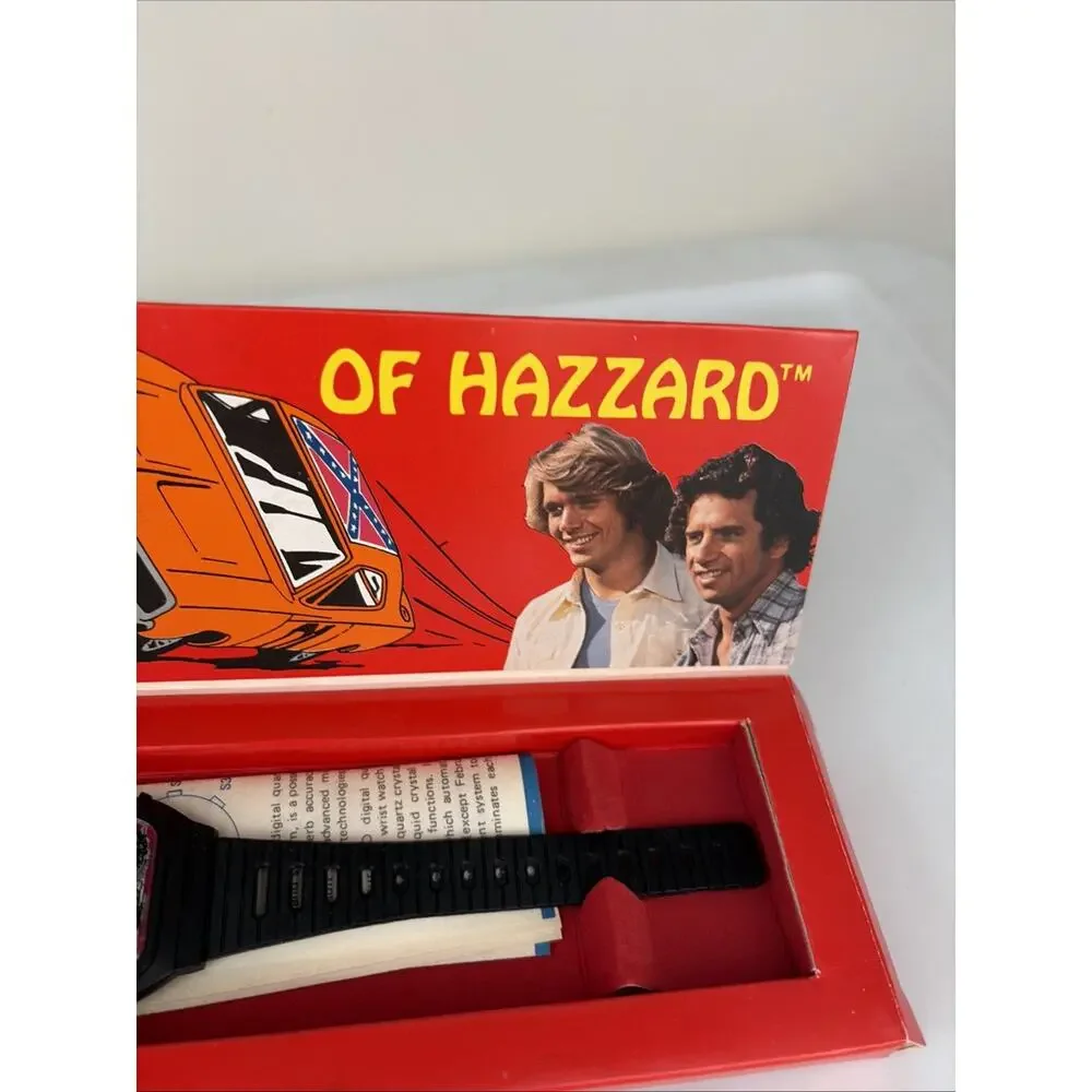 1981 UNISONIC THE DUKES OF HAZZARD LCD QUARTZ WATCH - NEW In BOX